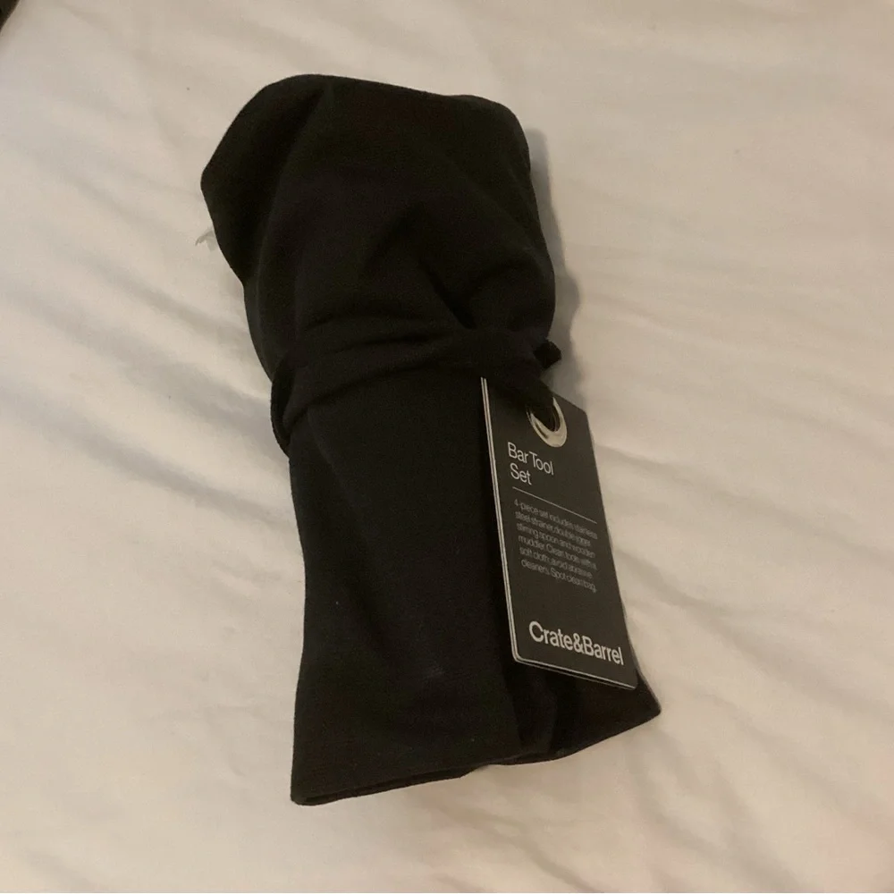 Crate&Barrel Black Bar Tool Set